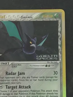 Pokemon TCG Crobat (Delta Species) 2/113 Delta Species Reverse Holo Stamped - Image 3