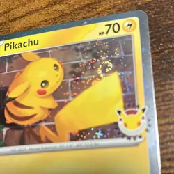 Double cosmic swirl Pokemon TCG Pikachu pokemon day stamp 051/162 pack fresh - Image 3