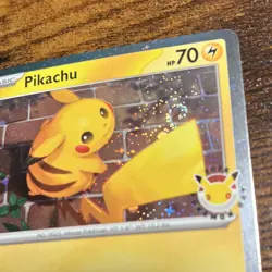 Double cosmic swirl Pokemon TCG Pikachu pokemon day stamp 051/162 pack fresh - Image 4