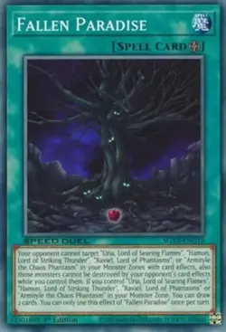 Fallen Paradise - SGX3-ENG10 - Common - 1st Edition Near Mint Yugioh Card - Image 1