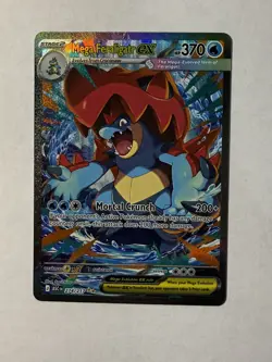 Mega Feraligatr EX Full Art Holo Pokemon TCG Card 370 HP 200 ATK 274/217 - Image 1