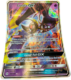 Pokemon Card Lunala GX MEGA PROMO 66/149 RARE HOLO 2016 Planeta OVERSIZED - Image 1