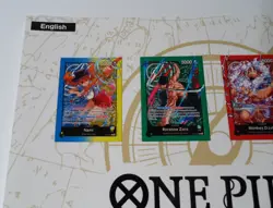 One Piece Card Game TCG Promotional Promo 5 Sticker Sheet *NEW* - Image 2