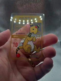 DENRYU Ampharos Pokemon × PRONTO CAFE PROMO Clear Card Japan 2025 - Image 4