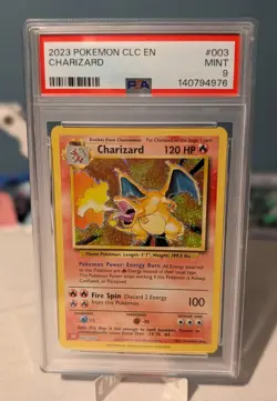 Pokemon Charizard 003/034 Classic Holo PSA 9 Mint 2023 120 HP Trading Card - Image 1
