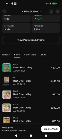 Pokemon Charizard 003/034 Classic Holo PSA 9 Mint 2023 120 HP Trading Card - Image 3