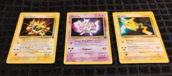 1999 WB First Movie Promo Card Pikachu, Electabuzz Mewtwo Black Star Promo TCG - Image 2