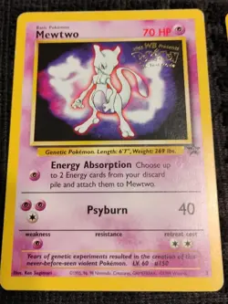 1999 WB First Movie Promo Card Pikachu, Electabuzz Mewtwo Black Star Promo TCG - Image 5