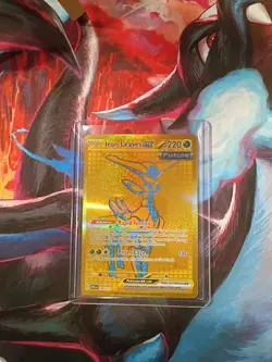 Pokemon Card Iron Leaves ex 176/131 Prismatic Evolutions Gold Full Art NM 2025 - Image 1