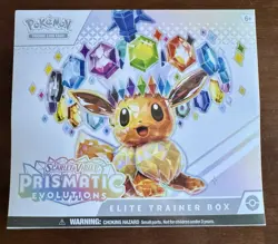 Pokemon Scarlet & Violet Prismatic Evolutions Elite Trainer Box Eevee Promo Card - Image 1