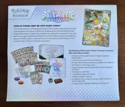 Pokemon Scarlet & Violet Prismatic Evolutions Elite Trainer Box Eevee Promo Card - Image 2
