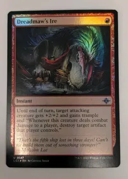 Dreadmaw's Ire The Lost Caverns of Ixalan Foil - MTG - Image 1