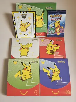*5* 2021 MCDONALDS POKEMON 25TH ANNIVERSARY HAPPY MEAL BOOSTER PACKS - SEALED - Image 1