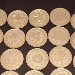 Lot of 41 Vintage Pokemon Meiji Metal Battle Coins Lot Pikachu Charizard - Image 3