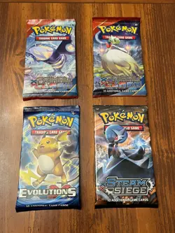 Pokemon XY Mixed Pack Lot (4 Booster Packs) - Sealed - Image 1