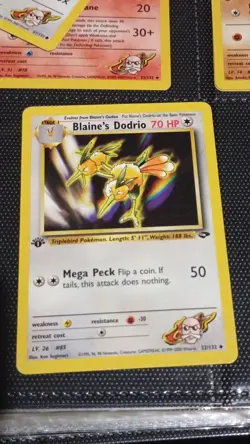 Pokemon TCG Blaine's Doduo & Dodrio 1st Edition Gym Challenge Lot Wizards 1999 - Image 3