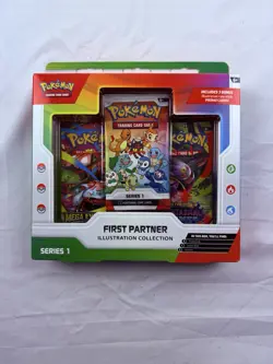 Pokemon TCG First Partner Illustration Collection Series 1 Box Promo Booster - Image 1