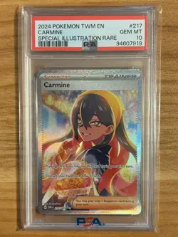 2024 Pokemon Twilight Masquerade SIR Carmine PSA 10 - Image 1