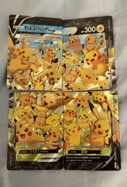 POKEMON! Pikachu V-Union Black Star Promo Set of 4 NM SWSH 139 140 141 142 - Image 1