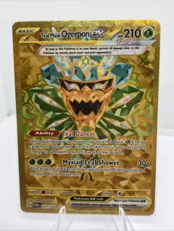 Pokemon Teal Mask Ogerpon EX 221/167 Twilight Masquerade Hyper Rare PACK FRESH - Image 1