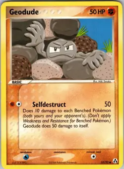 Geodude 53/92 Legend Maker Pokemon TCG LP - Image 1