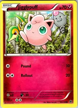 Jigglypuff 65/124 XY - Fates Collide Pokemon TCG NM Normal - Image 1