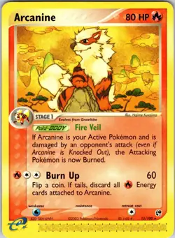 Arcanine 15/100 Sandstorm Pokemon LP Normal - Image 1
