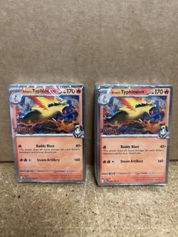 Pokemon Ethan's Typhlosion Destined Rivals Stamped Prerelease Promo NM - Image 1