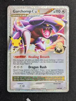 Garchomp C LV.X 145/147 Celebrations: Classic Collection Pokemon NM Holo - Image 1