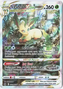 Pokemon*Leafeon VSTAR X1 Ultra Rare* LP GG35/GG70 Crown Zenith: Galarian Gallery - Image 1