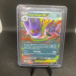 Mega Gengar EX Pokemon Phantasmal Flames 056/094 Double Rare Holo ME NM - Image 2