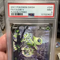 2021 PSA 9 FA Celebi V #245 Alternate Art Full Pokemon TCG SWSH Fusion Strike - Image 5