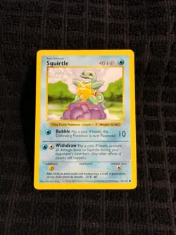 Squirtle Shadowless 63/102 Base Set TCG NM 1999 - Image 2