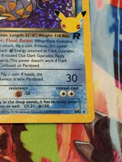 Pokemon Celebrations #8/82 Team Rocket's Dark Gyarados Holo - Image 5