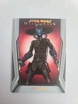 Cad Bane #21 Red /25 Base Card Topps Star Wars Masterwork 2021 Clone Wars - Image 1