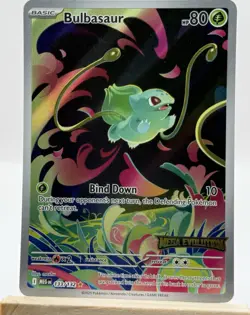 Bulbasaur (2025) ME01 Mega Evolution 133/132 Illustration Rare Full Art Holo - Image 1