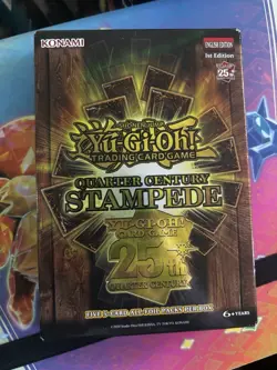 2025 Yugioh Quarter Century STAMPEDE 3 Mini Box Lot - Image 1