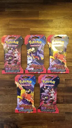 Pokemon TCG: Scarlet & Violet Destined Rivals Sleeved packs * Factory Sealed - Image 1