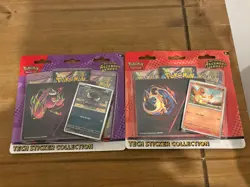 2 X Pokemon Ascended Heroes Tech Sticker Collection Charmander & Gastly - Image 1