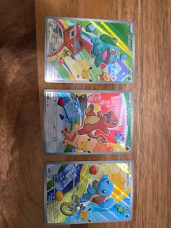 Pokemon TCG First Partner Illustration Collection Series 1 GEN 1 Starters Set - Image 1