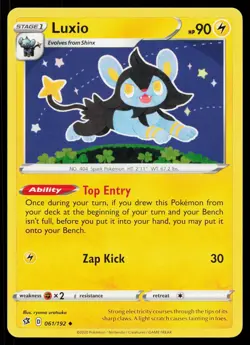 Luxio 061/192 Rebel Clash Pokemon Near Mint - Image 1