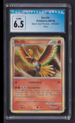 2010 Pokemon HeartGold & SoulSilver Ho-Oh CGC 6.5 #HGSS01 Holo - Image 1
