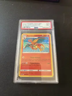 2022 POKEMON SWSH BLACK STAR PROMO #075 SPECIAL DELIVERY CHARIZARD-HOLO PSA 9 - Image 1