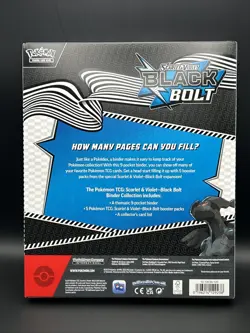 Pokemon TCG Scarlet and Violet Black Bolt Binder Collection NEW! 10-10039-120 - Image 2