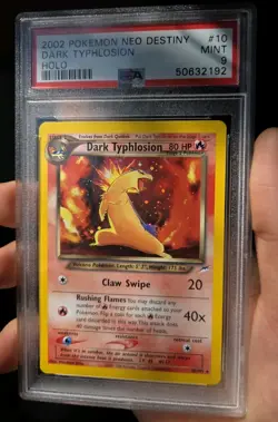 Pokemon Dark Typhlosion 10/105 Neo Destiny Holo PSA 9 - Image 2