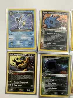Lot 6 Pokemon Team Rocket Dark Dragonite Blastoise Pupitar Muk Tyranitar - Image 2