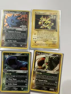 Lot 6 Pokemon Team Rocket Dark Dragonite Blastoise Pupitar Muk Tyranitar - Image 3