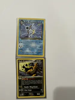 Lot 6 Pokemon Team Rocket Dark Dragonite Blastoise Pupitar Muk Tyranitar - Image 5