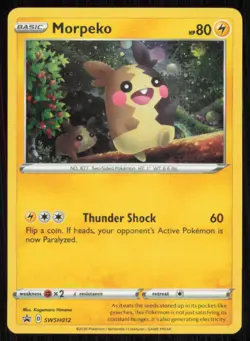 Morpeko SWSH012 Holo Promo Sword & Shield Promo Pokemon Holo Lightly Played - Image 1