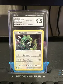 Rayquaza SWSH029 Cosmos Holo Black Star Promo Pokemon TCG CGC Mint+ 9.5 - Image 1